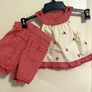 Red baby set- 2 pieces